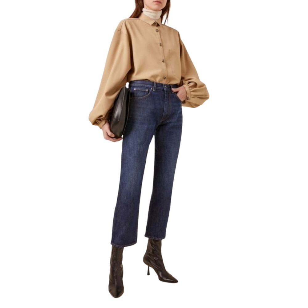 VALENTINO Mid Rise Straight Leg Jean-26